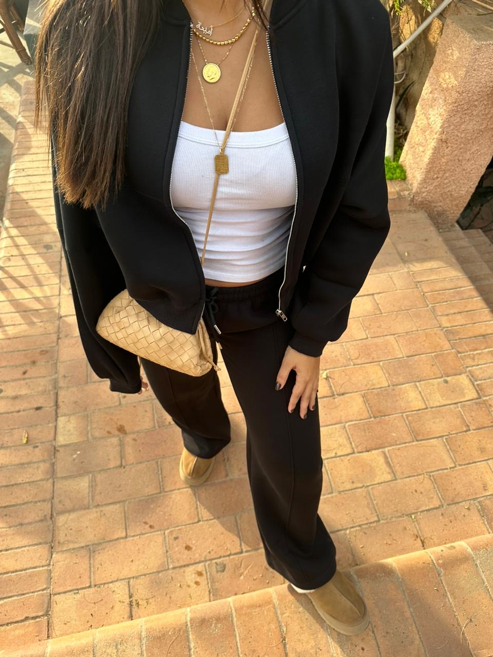 black lounge set