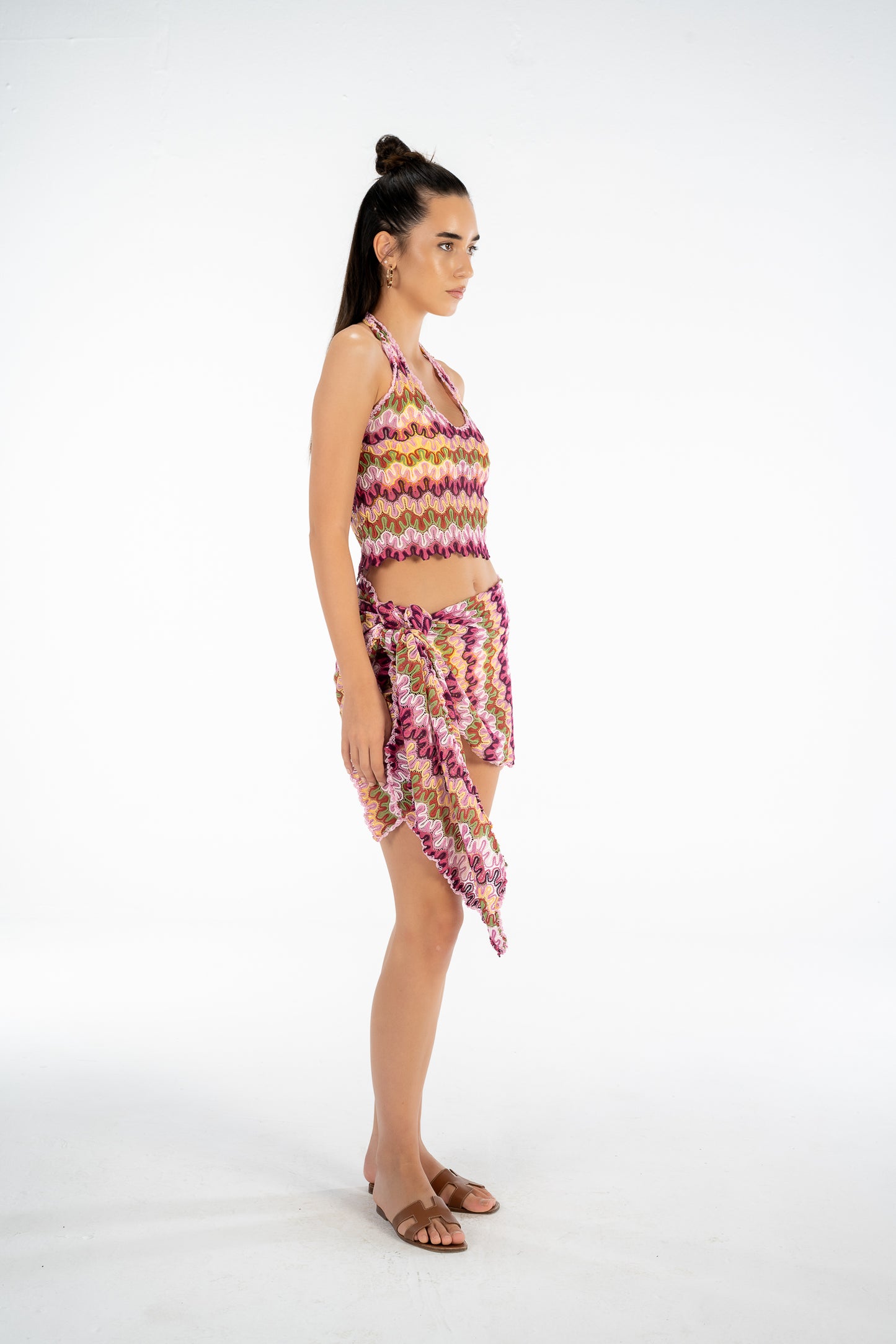Sunset Knit Wrap Set