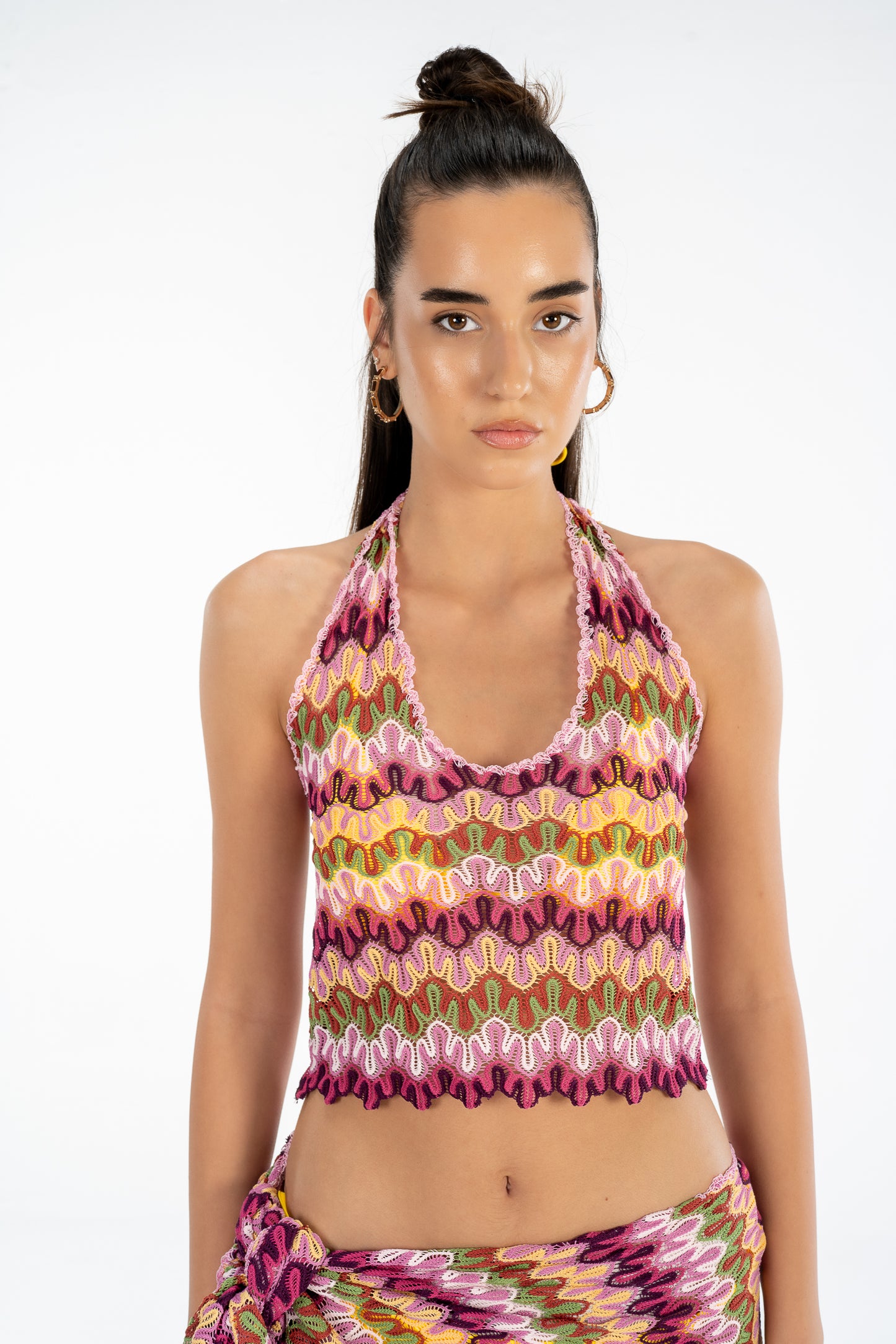 Sunset Knit Wrap Set