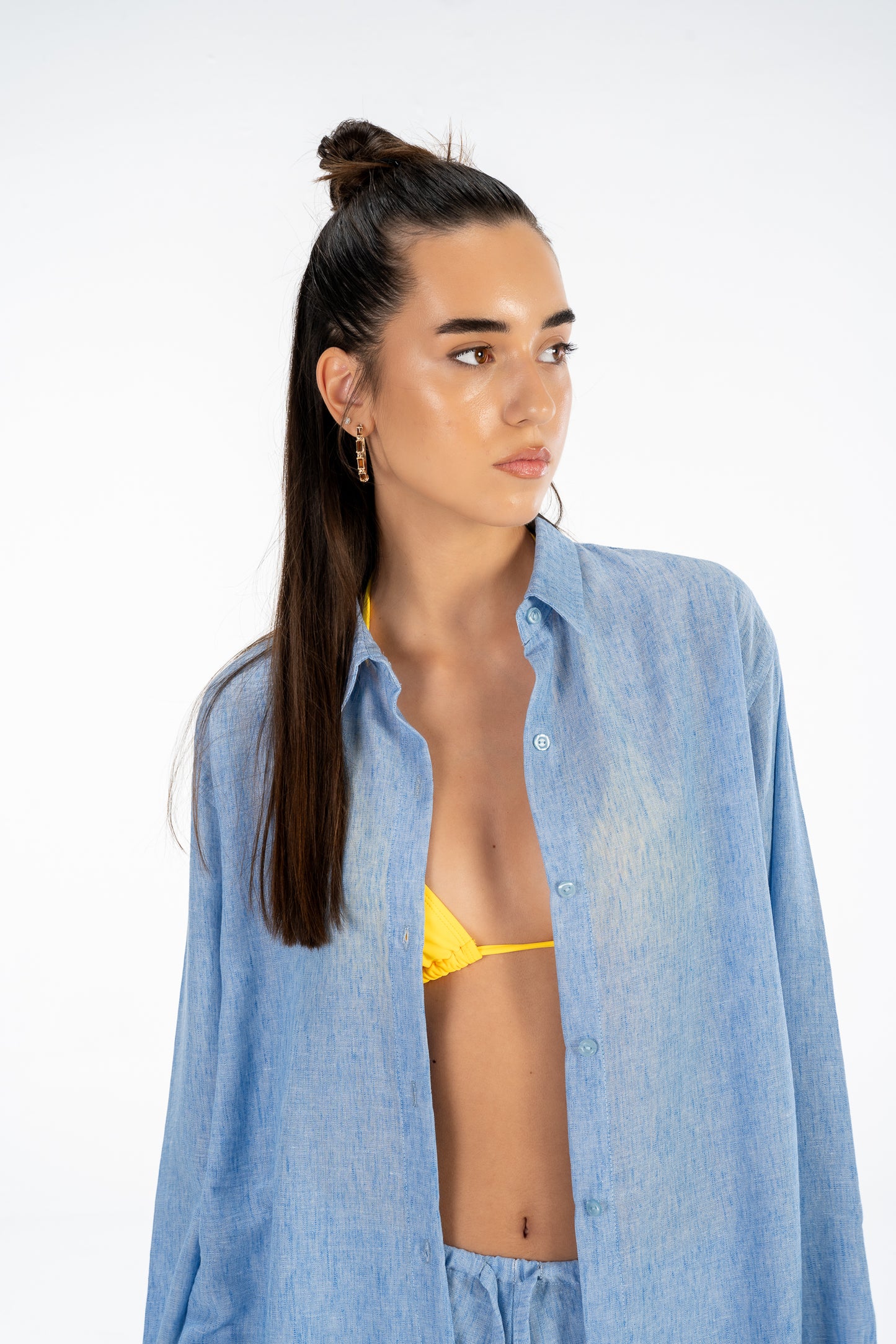 Blue Linen Set