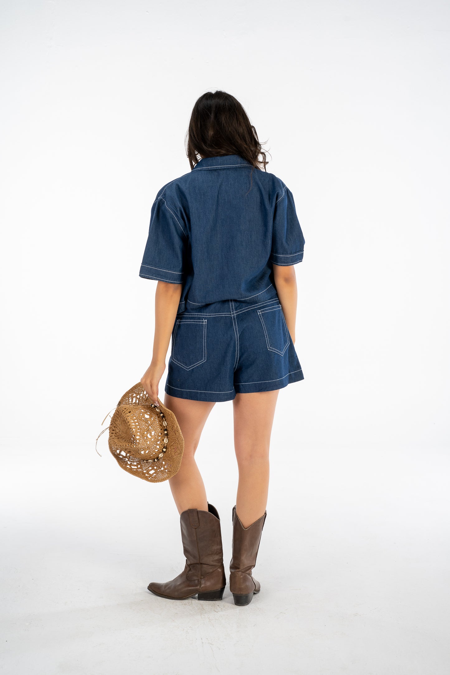 denim shorts