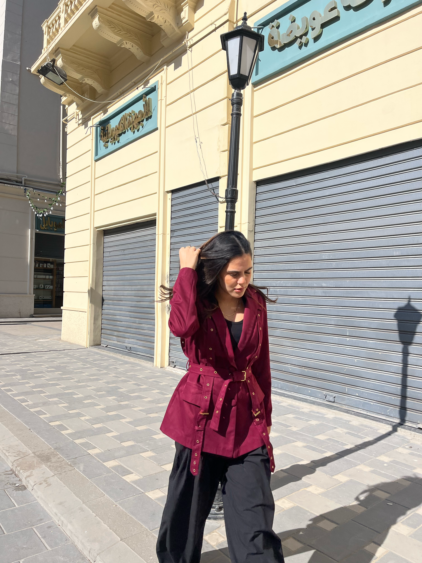 Rebel Trench in Burgundy