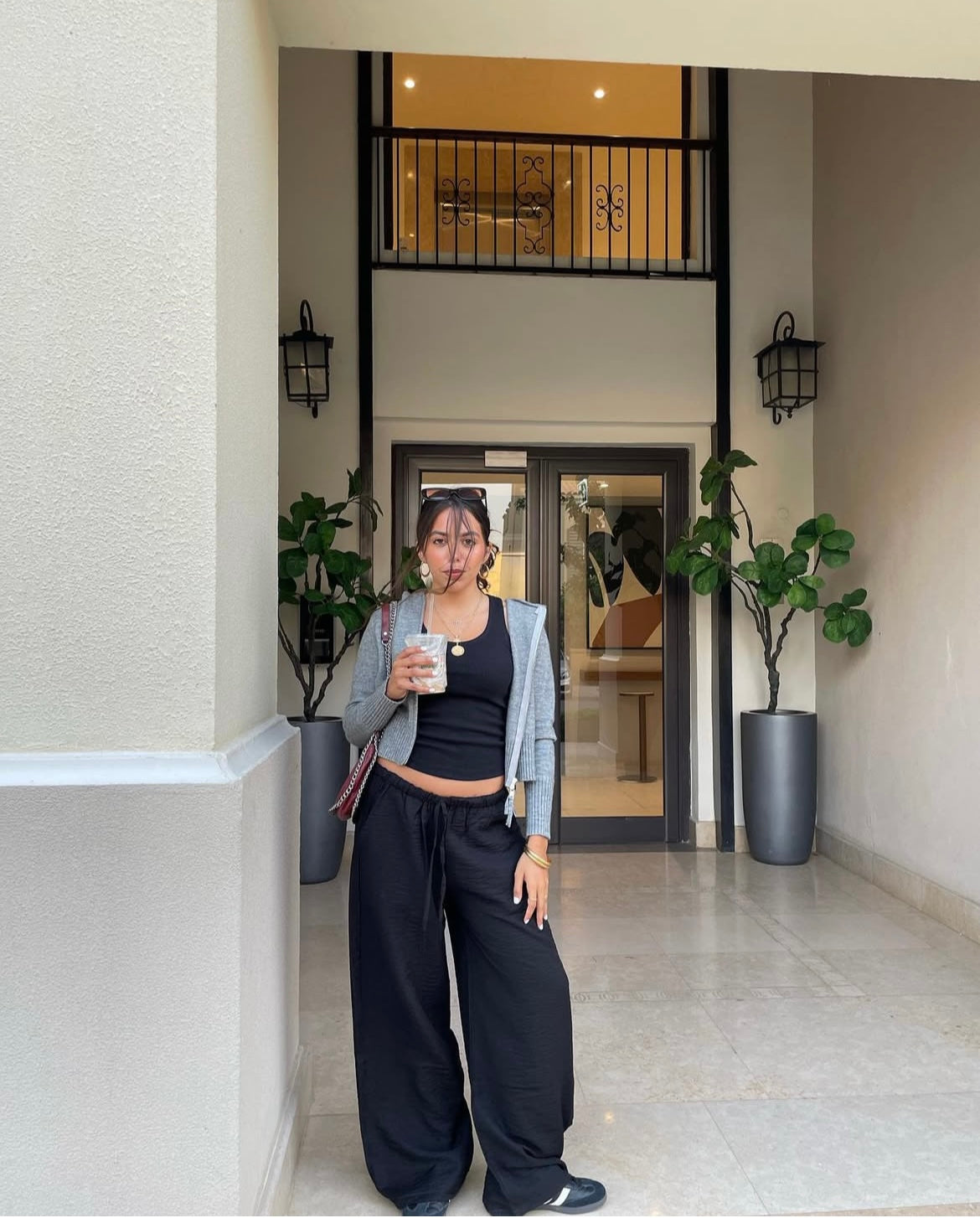 black linen pants