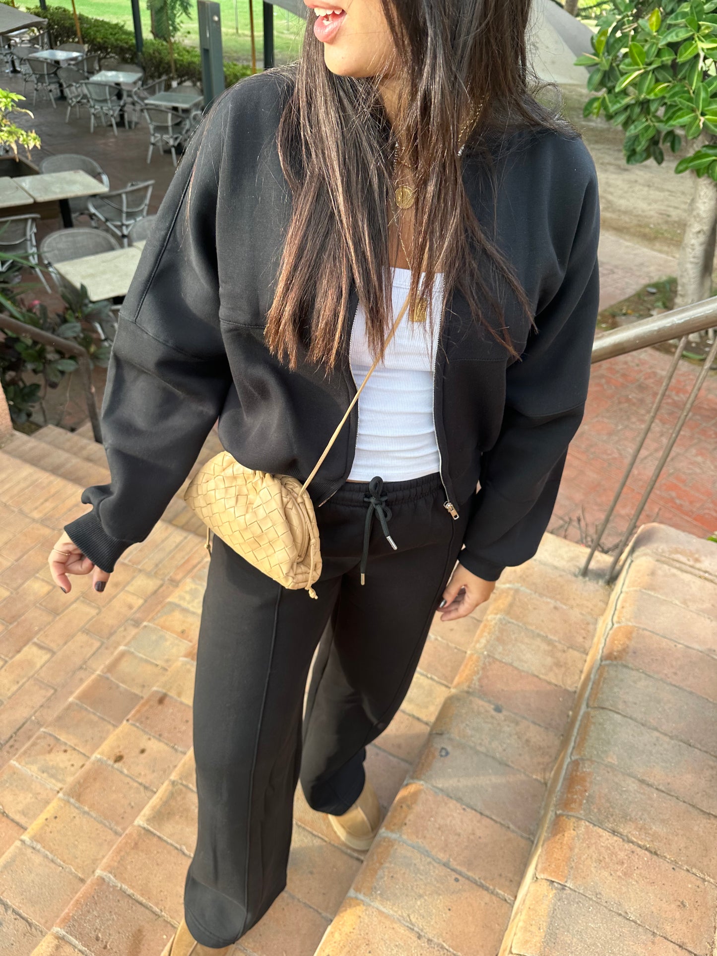 black lounge set