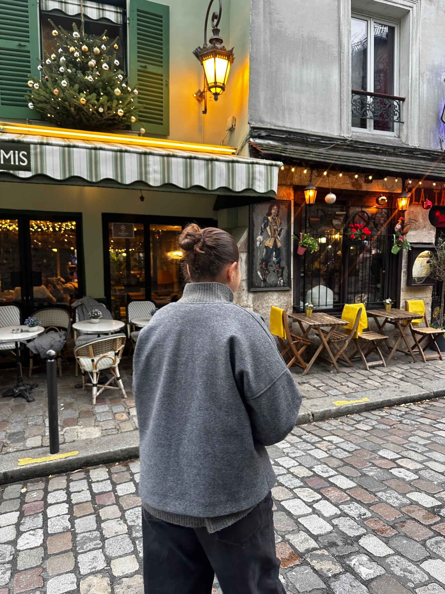 dark grey jacket