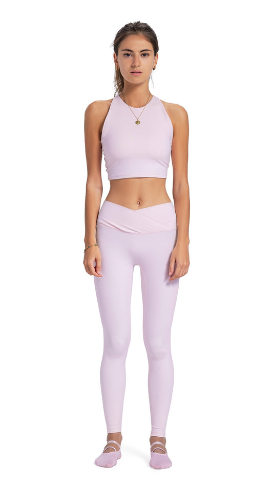 Powder Pink cross back top