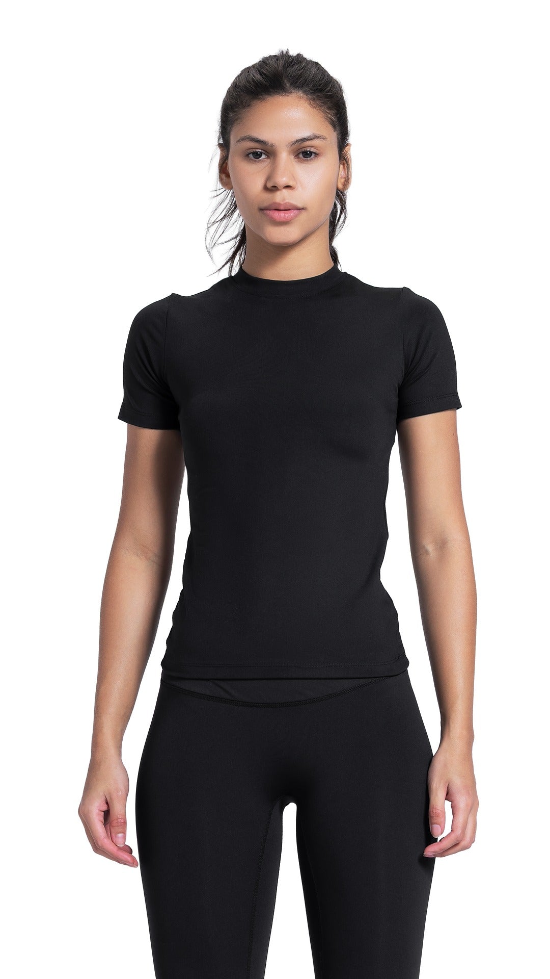 Black tight T-shirt