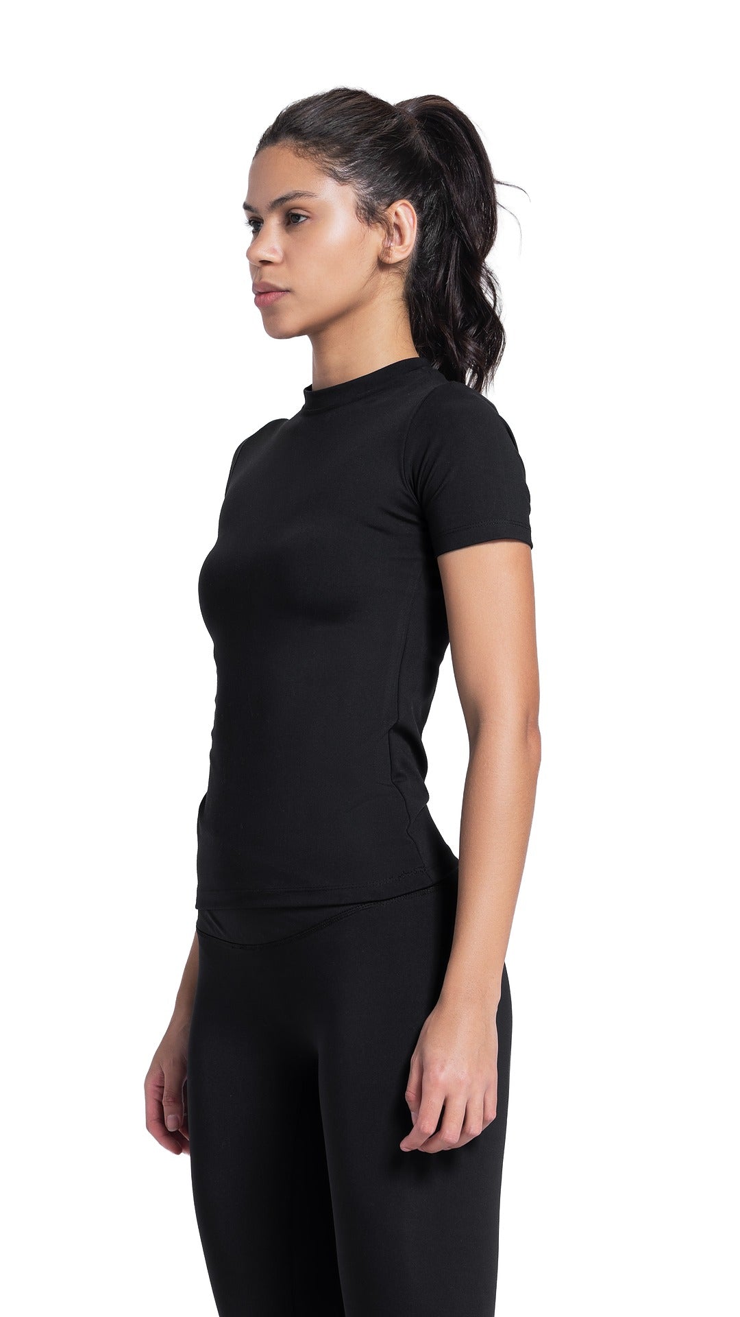 Black tight T-shirt