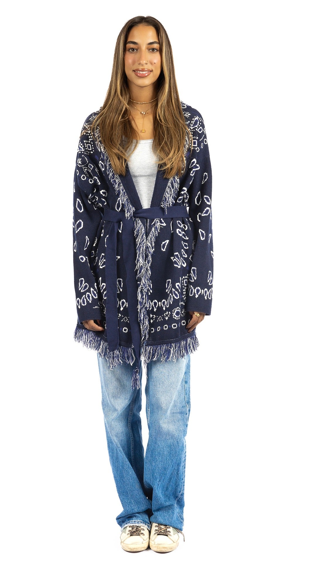 The Paisley Knit In Navy