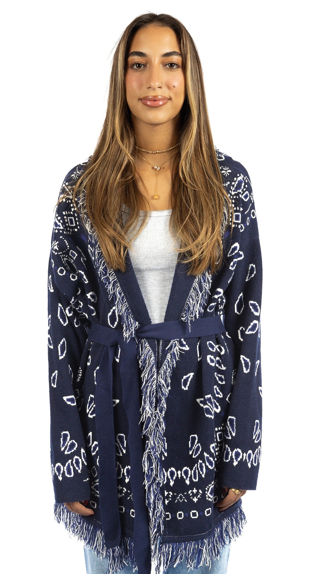 The Paisley Knit In Navy