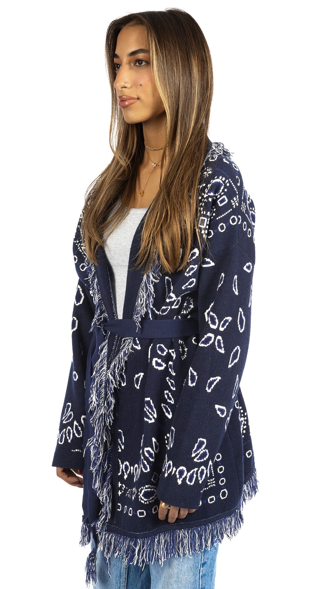 The Paisley Knit In Navy