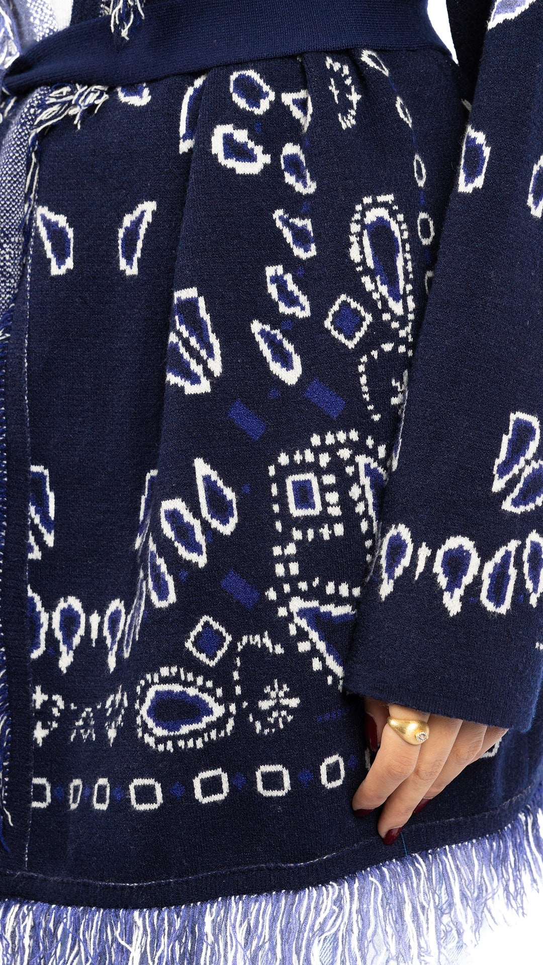 The Paisley Knit In Navy