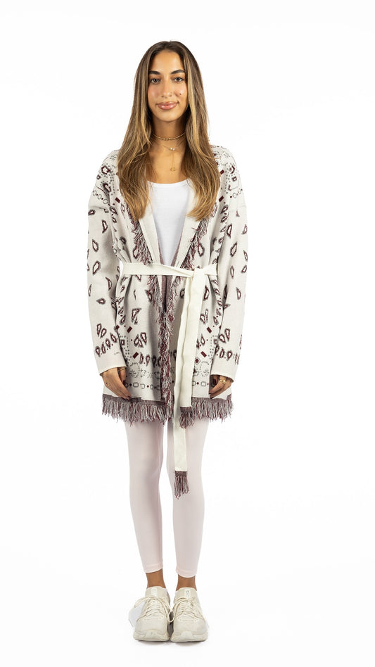 The Paisley Knit In Off-White