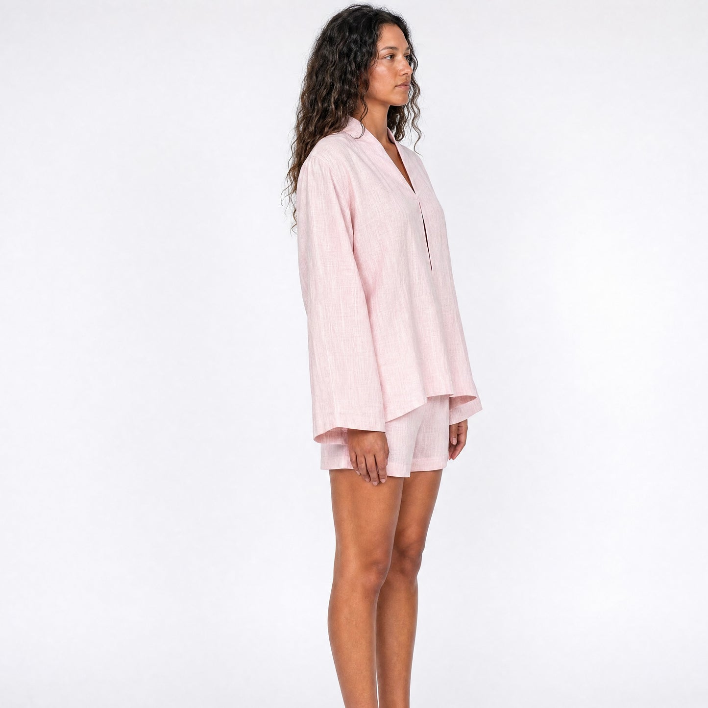 Pink linen Shirt