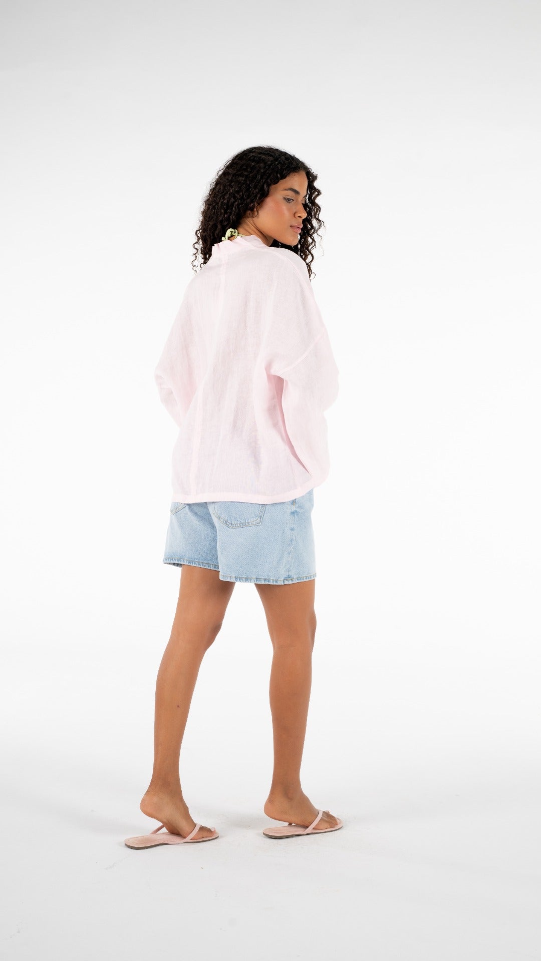 Pink linen Shirt