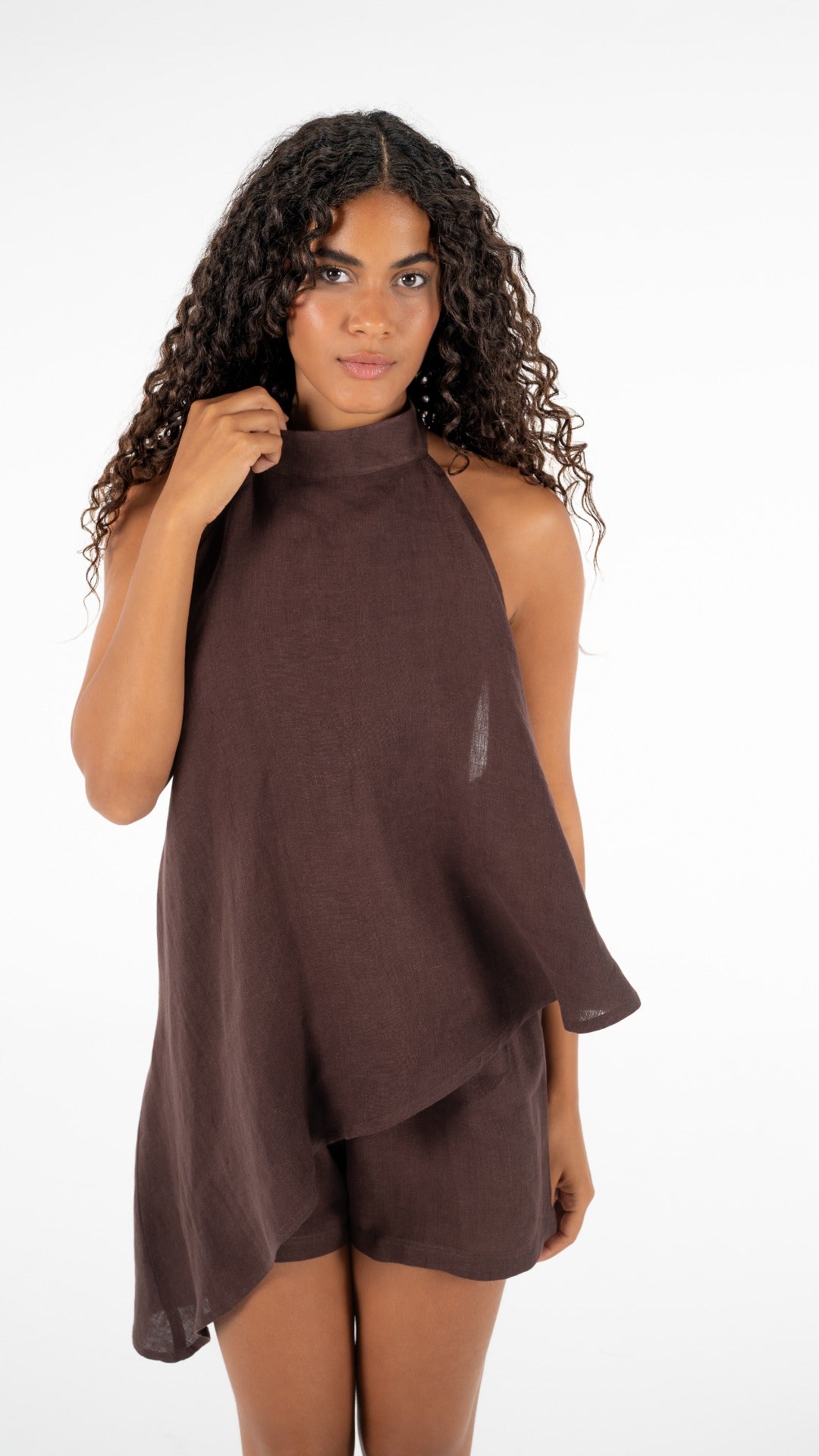 Solène set in brown