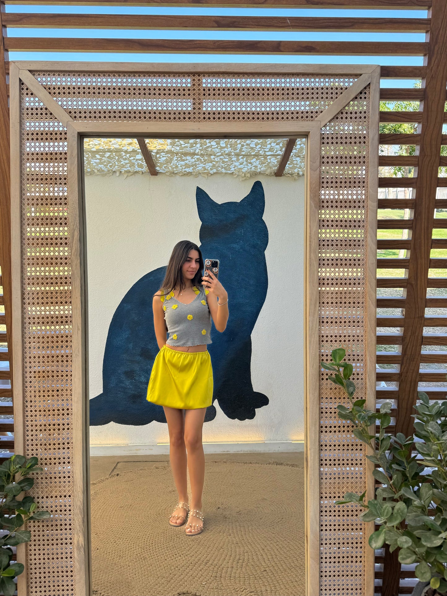 la vie en jaune skirt
